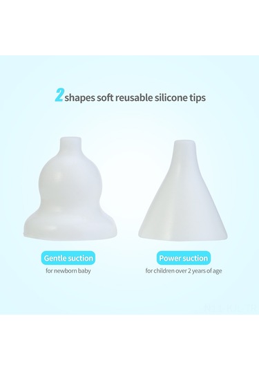Gajeena Bebek Elektrikli Burun Emicisi - Yeşil, 3 Hızlı Emme, Yumuşak Silikon Uçlar, Taşınabilir Depolama Kutusu