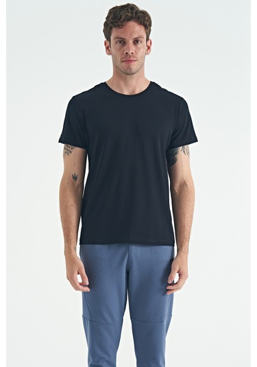 Air Jones Tommy Life Calvin Lacivert Basic Erkek T-shirt - 88245 Lacivert
