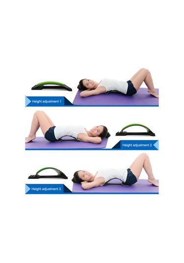 Kosona Evde Kullanıma Uygun Lomber Egzersiz Cihazı - Bel Ağrısı Alleviation, Dik Duruş Düzeltici Ve Masaj Fonksiyonu - 3 Seviye Ayarlanabilir Abs Malzeme Çok Renkli