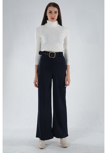 Lacivert Bol Paça Pantolon 3974959.02 Lacivert