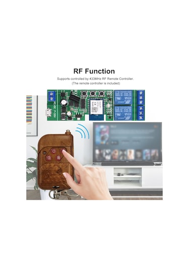 Geeksen Tuya 2 Kanal Wifi Röle Modülü - Alexa Ve Google Home Uyumlu Zamanlama Fonksiyonlu Akıllı A