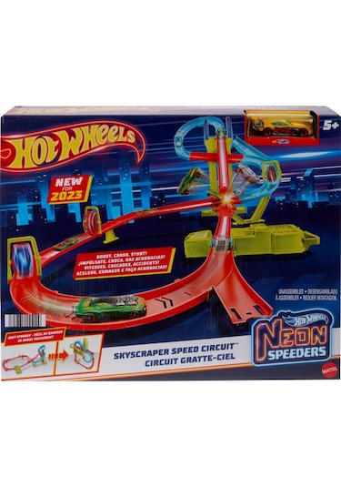 Hot Wheels Neon Yarışlar Çoklu Yarış Heyecanı Pist Seti HPC07