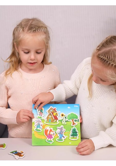 El Bascokids Eğitici Mıknatıslı Oyuncaklar + Hikaye Panosu Buzdolabına 176154312