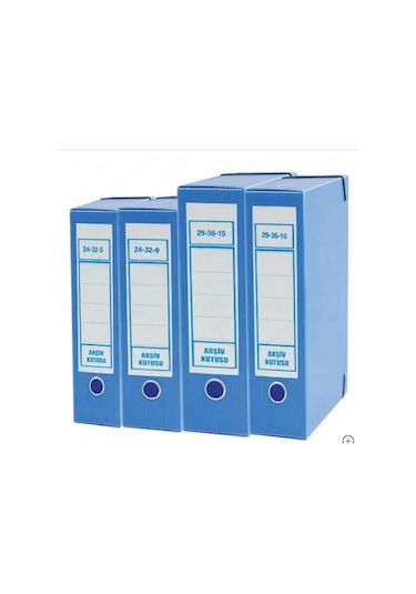 Saraoğlu Arşiv ve Proje Kutusu 29 x 36 x 15 CM Mavi 15 Adet