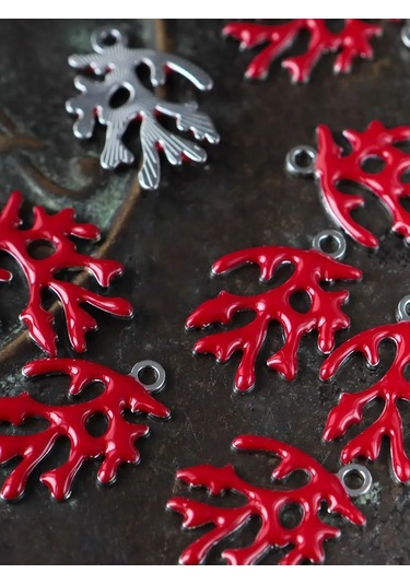 Kafebizu Kolye Ucu Askı Metalik 6 Adet El Sanatları İçin, Emaye, ... 398896426