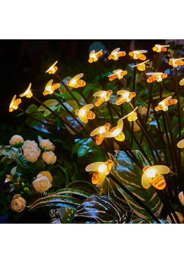 Dianziye Güneş Enerjili Sallanan Toplu Işık, Bahçe Dekorasyonu, 6 Led Renkli Fener, Otomatik Açık-kapalı, Ip65 Su Geçirmez Çim Işığı Diğer