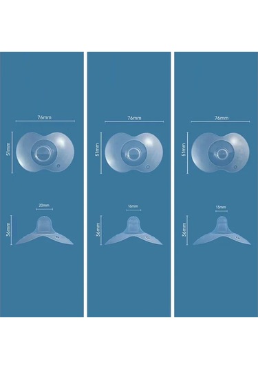 2 Adet Silikon Emzirme Meme Koruyucuları Besleme Anne Meme Çok Renkli