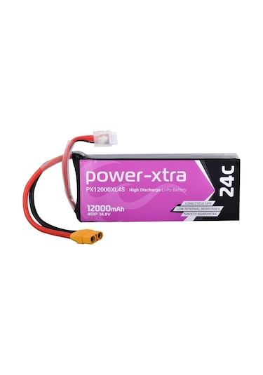 Power-xtra Px12000xl4s - 4s1p - 14.8v 12000 Mah Li-polymer Pil - 24c