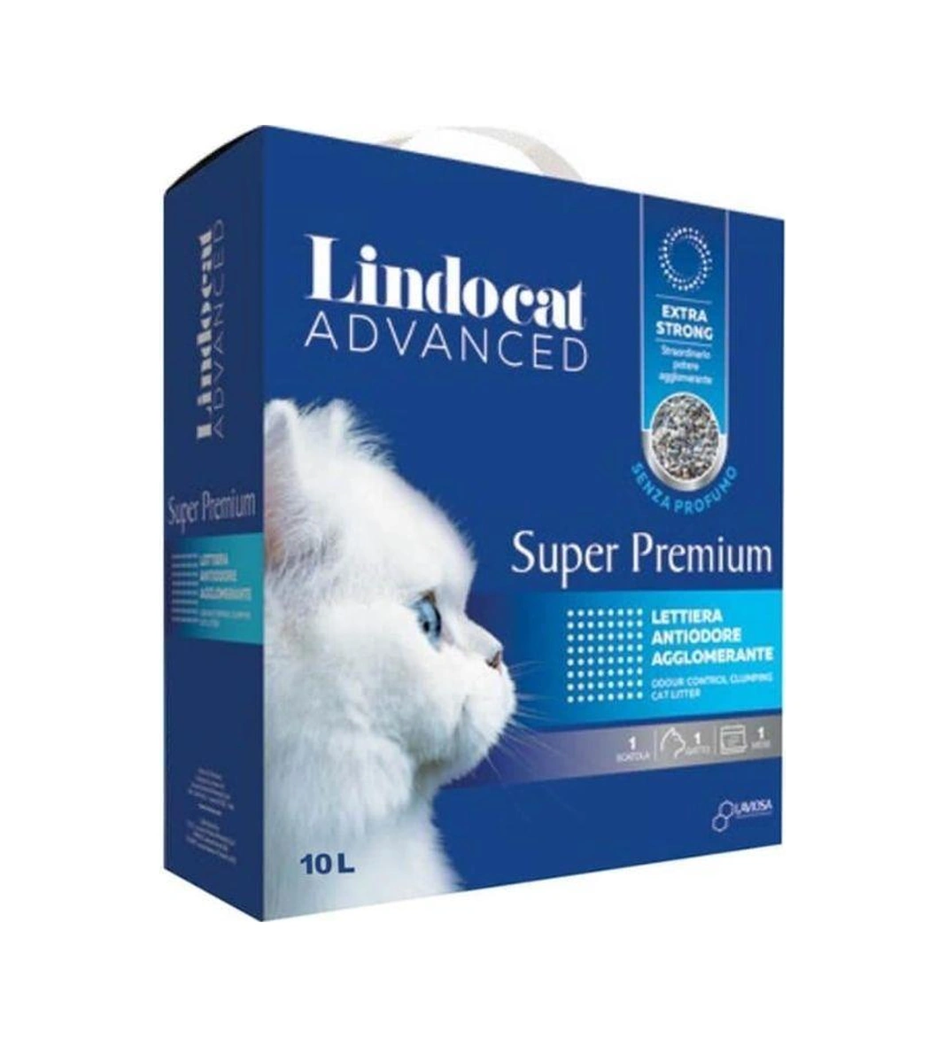 Lindocat Advanced Super Premium Extra Güçlü Kokusuz Topaklanan Bentonit Kedi Kumu 10 Lt