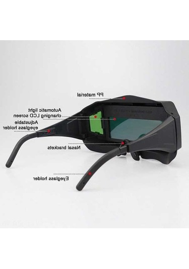 Trendooze Otomatik Kararan Kaynak Gözlüğü - Güneş Enerjisi, Ark Kaynağı Koruma, Güvenli Göz Koruma