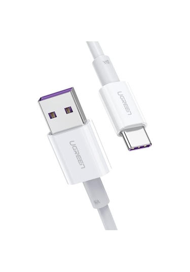 Huawei İçin Ugreen 1m P30 P20 Supercharge C Tip C Kablosu 5a Hızlı Şarj Usb C Veri Kablosu