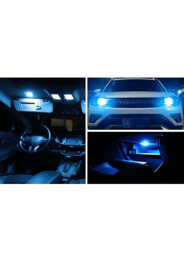 Femex Platinum Turkuaz Ampul T10 12 Smd 3030 Chip Led Aktif Canbus