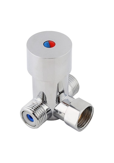 Didadodo G1/2 Otomatik Musluk Için Sıcak Soğuk Su Karışım Vanası Mikser Asorti 3 Asorti