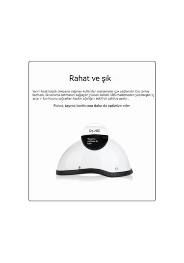 Eternal Luck Açık Motorsiklet Kaskı Beyaz