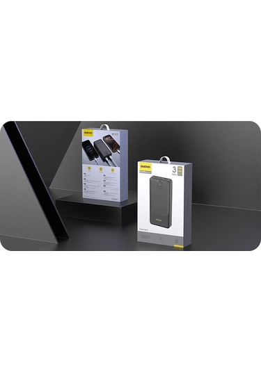 Powerbank Dudao K10pro 2.4a 20000mah 2 X Usb-a - Siyah 4741 Altın - Dore