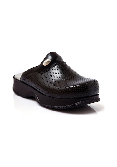 Ortopedik Sabo Terlik Doktor Hemşire Hastane Aşçı Terliği Siyah