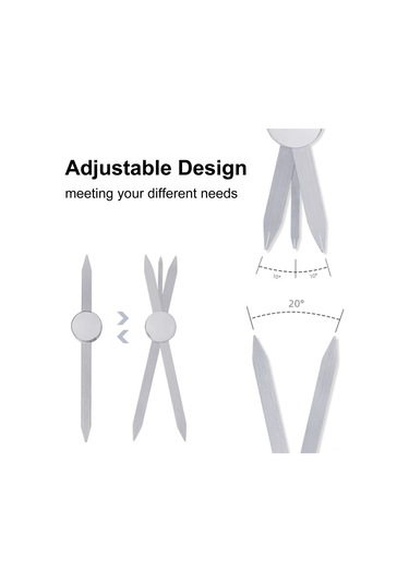 Gajeena Paslanmaz Çelik Kaş Şekillendirme Cetveli - Hassas Ölçüm Ve Kalıcı Makyaj İçin