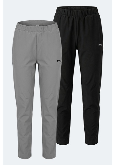 Slazenger Retaın 2 Li Set Kadın Eşofman Altı Siyah - Gri