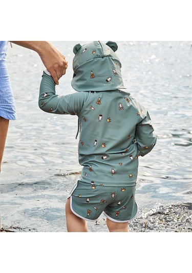 Nuuroo Kris Uv Korumalı Erkek Uzun Kollu Mayo Tisört Uzay Nu271 Yeşil