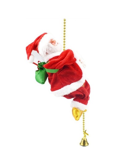 Hermosonoel Baba Pencereden Tırmanan Süsleme Modeli - Dekoratif Işık Ve Aksesuar Kırmızı