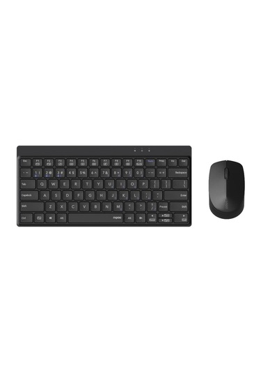 Rapoo 8000gt 13385 Kablosuz Bluetooth Çok Modlu Türkçe Klavye Mouse Set Siyah Optik