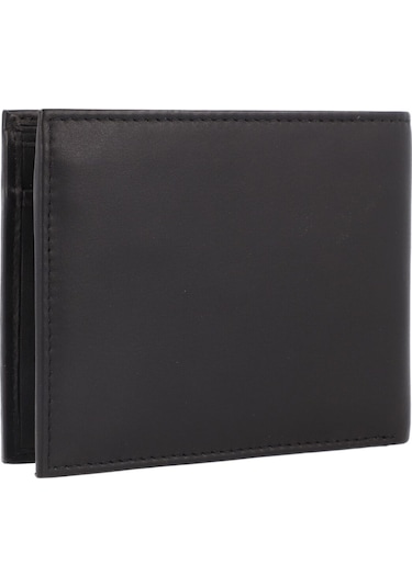 Guess Firenze Geldbörse Rfıd Schutz Leder 12 Cm Siyah