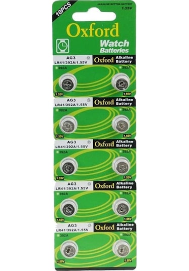 Oxford AG3 LR41 Düğme Pil 10 x 2'li