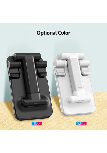 Yaozixa Masaüstü Telefon Ve Tablet Tutucu, Katlanabilir Açı-yükseklik Ayarlı, Anti Kayma Tabanlı Beyaz T9 Modeli Beyaz