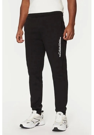 Calvin Klein Splıt Lıne Logo Jogger Siyah