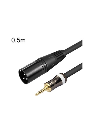 3.5mm - Caron Erkek Ses Kartı Mikrofon Ses Kablosu, Uzunluk: 0.5m