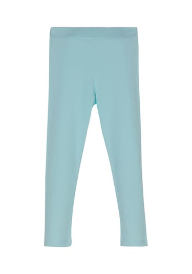 Lovetti Soft Turkuaz Kız Çocuk Tam Boy Düz Basıc Tayt 5262T020 Turkuaz
