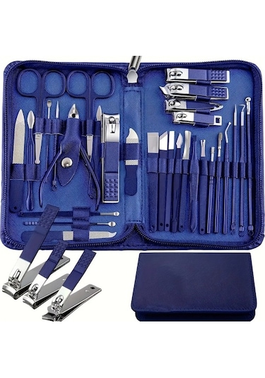 Optimizetitle Venturemart 30 Adet Profesyonel Paslanmaz Çelik Tırnak Kırpıcı Seti, Yeşil Tırnak Araçları Manikür Pedi