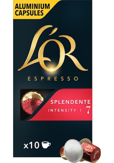 L'or Splendente Intensity 7 Nespresso Uyumlu Alüminyum Kapsül Kahve 10 Adet