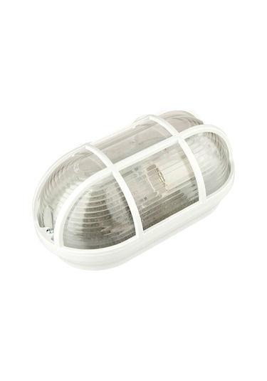 Çetsan Polikarbonat Ziya 4 Oval Armatür Kafesli Beyaz