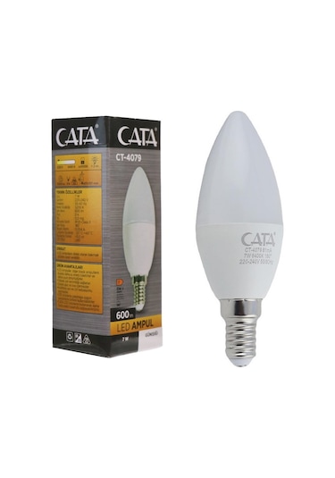 Buji Ampul Mum 7w Beyaz Cata Ct-4079 5li Paket