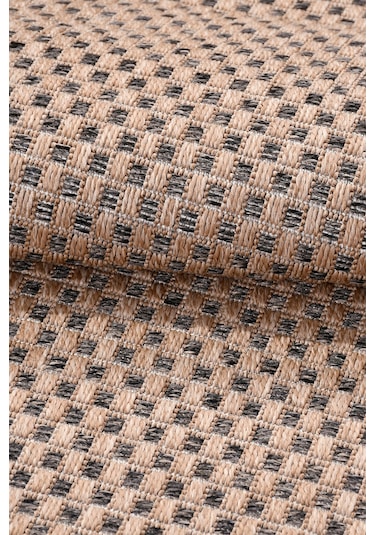 Sierra Halı Jüt Hasır Görünümlü Modern Kilim Ve Yolluk, İnce Bukle Dokuma Kahve Bej