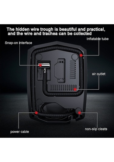 Mufunye 12v Araç Lastik Pompa, Akıllı Sayısal Göstergeli, Otomatik Şarj Cihazı - St-5002 Sürüş Yolu Paketi