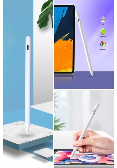 Evrensel Tablet Ve Dokunmatik Telefonlarla Uyumlu Hassas Çizim Ve Tasarım Kalemi Çok Renkli