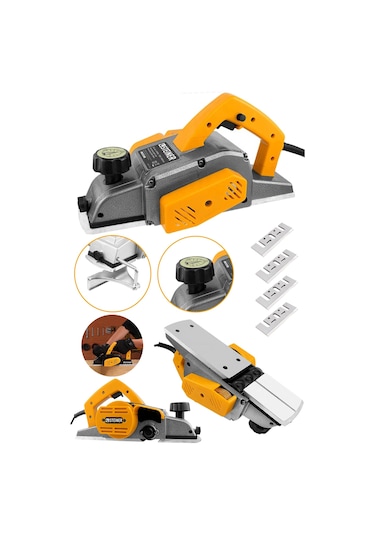 Steiner 4200 Watt Bakır Sargılı Planya Rende Makinesi + 4 Bıçak S