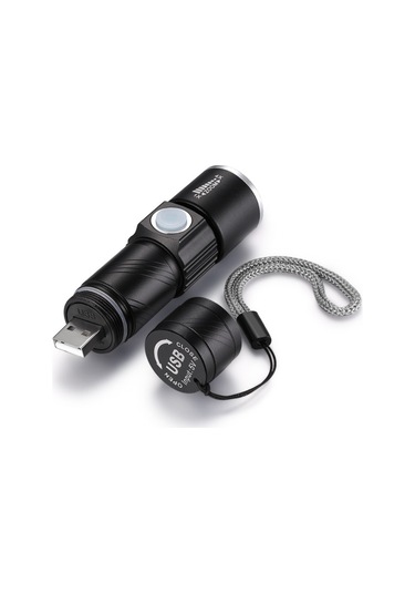 Sones Usb Ultraviyole El Feneri Yeşim Tanımlama Floresan Dedektörü Siyah 365nm Siyah