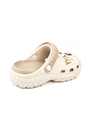 Twingo 960 Ekru Kapalı Taşlı Eva Kadın Terlik Beyaz