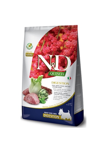 N&D Quinoa Mini Digestion Kuzu Etli Yetişkin Köpek Maması 2500 G