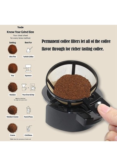 Metabagua Kahve Makinesi Aksesuarı A5q9uo Siyah