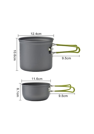 Createtech Ve Tencere, Taşınabilir Takımı Seti: Renkli Pratik Ocak Katlanır Kamp İle Geeroyoo Çok Çatal Bıçak Alüminyum Fc Çok Renkli