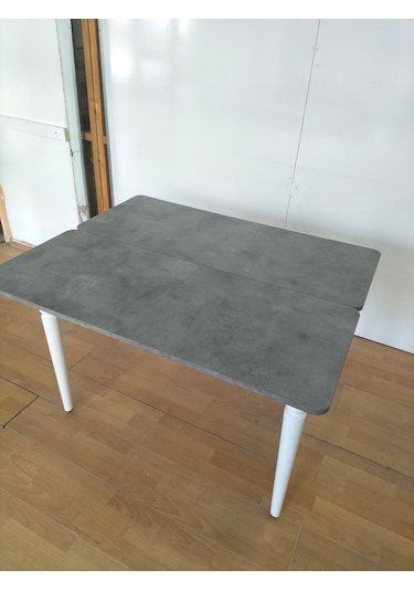 110 X 45 Katlanır Masa Gri Mermer