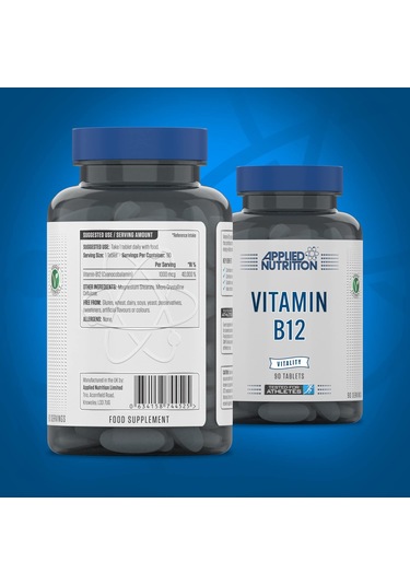 Applied Nutrition Vitamin B12 Immune System Support & Reduction O