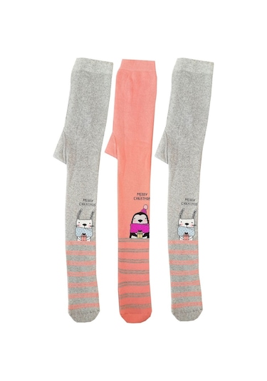 3Lü Kız Bebek/Çocuk Havlu Külotlu Çorap Pamuklu Kışlık Kalın