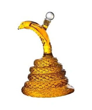 1l Viski Sürahi Kırmızı Şarap Scotch Bourbon Konyak Rum Brandy Cobra Şekilli Dekanter Ev Parti Bar Araçları Aksesuarları Sürahileri Açık Gri