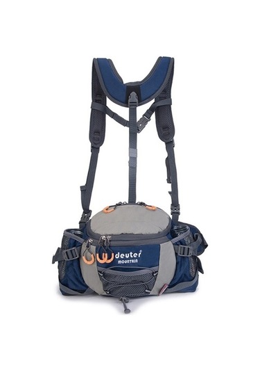 Silkroadselect Açık Dağcılık Bel Çantası Çok Fonksiyonlu Büyük Kapasiteli Su Geçirmez Spor Şişesi Erkekler Ve Kadınlar Için Çıkarılabilir Çift Kayış Bisiklet Sırt Çantası Ff1k1j Lacivert