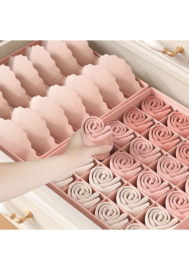 Cbtx 3 Adet Çekmece Tarzı Ev Organizatör Morandi İç Giyim Çorap Kapaksız Saklama Kutuları Bej